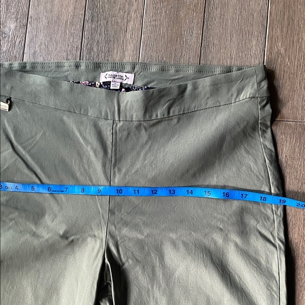 Nanette Lepore Olive Green Pants, Size L - Picture 6 of 9